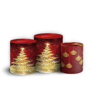 Trio Cilindro - Natal - Sublimado 3D