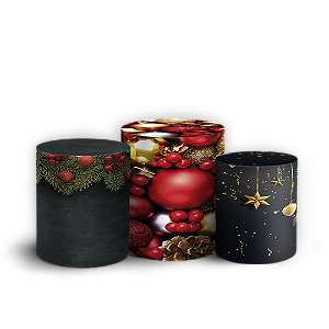 Trio Cilindro - Natal - Sublimado 3D