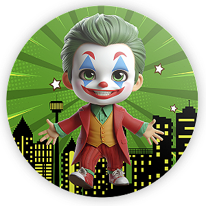 Painel de Mesa - Coringa e Arlequina - Sublimado 3D