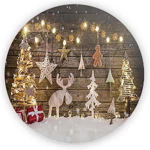 Painel de Mesa - Natal - Sublimado 3D