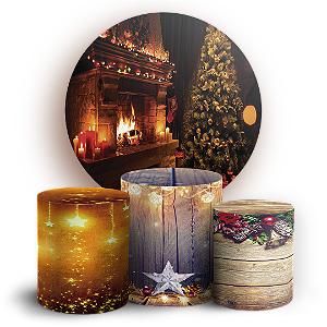 KIT Redondo e Trio - Natal - Sublimado 3D