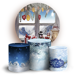 KIT Redondo e Trio - Natal - Sublimado 3D