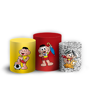 Trio Cilindro - Cascão   Turma da Monica - Sublimado 3D