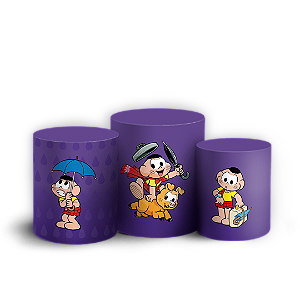 Trio Cilindro - Cascão   Turma da Monica - Sublimado 3D