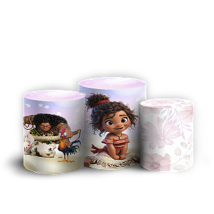 Trio Cilindro - Moana - Sublimado 3D