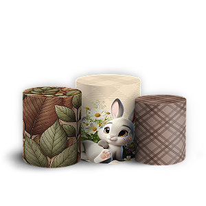 Trio Cilindro - Minnie Verde - Sublimado 3D