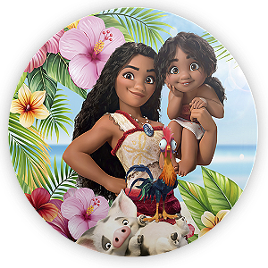 Painel de Mesa - Moana - Sublimado 3D