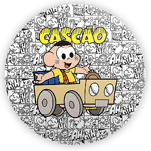 Painel Redondo - Cascão   Turma da Monica - Sublimado 3D