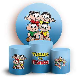 KIT Redondo e Trio - Turma da Monica - Sublimado 3D