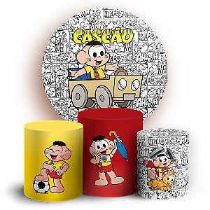 KIT Redondo e Trio - Cascão   Turma da Monica - Sublimado 3D