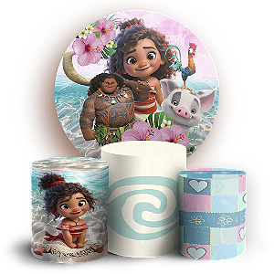 KIT Redondo e Trio - Moana - Sublimado 3D