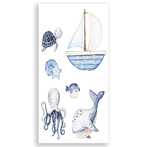 Faixa Lateral - Fundo Do Mar - Sublimado 3D