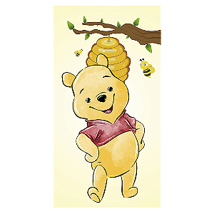 Faixa Lateral - Ursinho Pooh Aquarela - Sublimado 3D