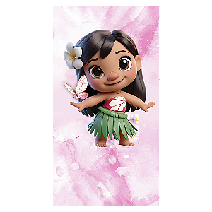 Faixa Lateral - Stitch Rosa - Sublimado 3D