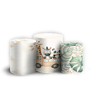 Trio Cilindro - Safari - Sublimado 3D