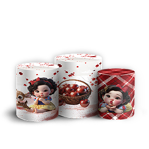 Trio Cilindro - Branca De Neve - Sublimado 3D