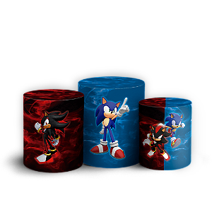 Trio Cilindro - Sonic Shadow - Sublimado 3D