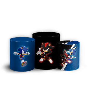 Trio Cilindro - Sonic Shadow - Sublimado 3D