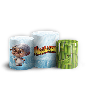Trio Cilindro - Madagascar - Sublimado 3D