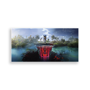 Painel Retangular - Sonic Shadow - Sublimado 3D