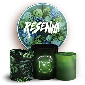 KIT Redondo e Trio - Resenha Tropical - Sublimado 3D