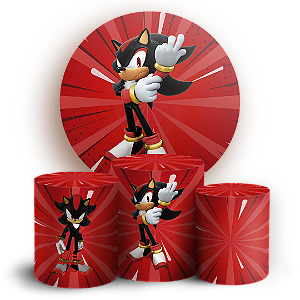 KIT Redondo e Trio - Sonic Shadow - Sublimado 3D