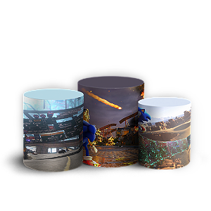 Trio Cilindro - Sonic - Sublimado 3D