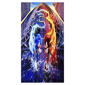 Faixa Lateral - Sonic Shadow - Sublimado 3D