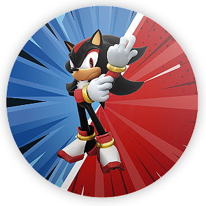 Painel de Mesa - Sonic Shadow - Sublimado 3D