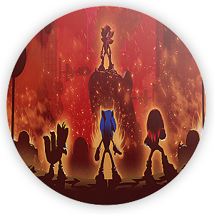 Painel de Mesa - Sonic Shadow - Sublimado 3D