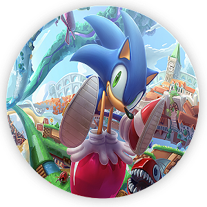 Painel de Mesa - Sonic - Sublimado 3D