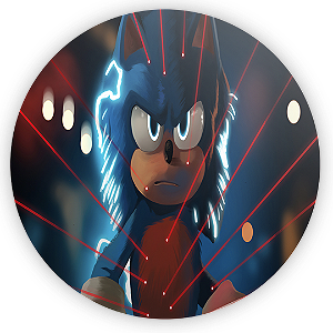 Painel de Mesa - Sonic - Sublimado 3D