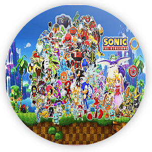 Painel de Mesa - Sonic - Sublimado 3D