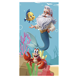 Faixa Lateral - Princesa Ariel - Sublimado 3D