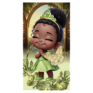 Faixa Lateral - Princesa Tiana - Sublimado 3D