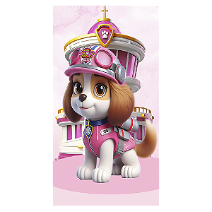 Faixa Lateral - Patrulha Canina Rosa - Sublimado 3D