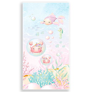 Faixa Lateral - Fundo do Mar - Sublimado 3D