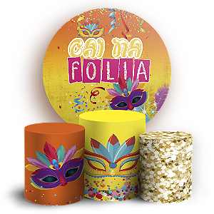 KIT Redondo e Trio - Carnaval - Sublimado 3D