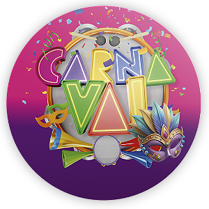 Painel de Mesa - Carnaval - Sublimado 3D