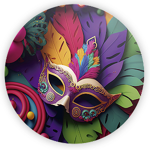 Painel de Mesa - Carnaval - Sublimado 3D