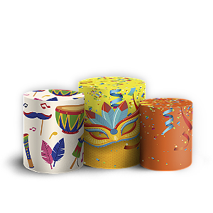 Trio Cilindro - Carnaval - Sublimado 3D