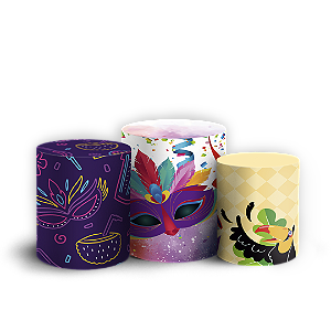 Trio Cilindro - Carnaval - Sublimado 3D