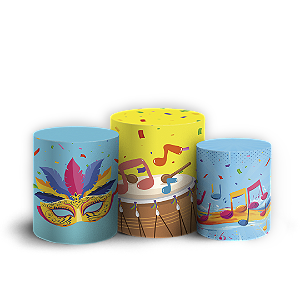 Trio Cilindro - Carnaval - Sublimado 3D