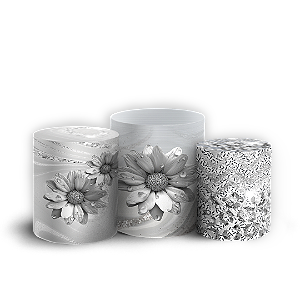 Trio Cilindro - Bodas De Prata - Sublimado 3D