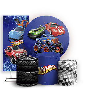 KIT Redondo Trio e Faixa - Hot Wheels - Sublimado 3D