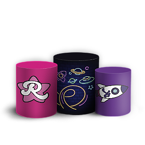 Trio Cilindro - Os Rosas - Sublimado 3D