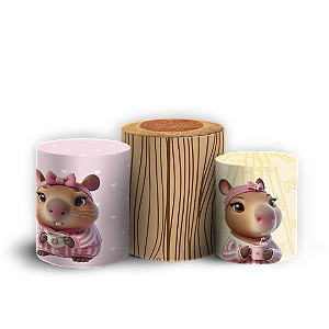 Trio Cilindro - Capivara - Sublimado 3D