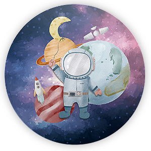 Painel de Mesa - Astronauta - Sublimado 3D