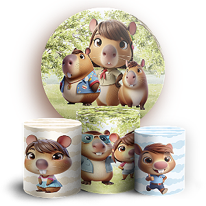 KIT Redondo e Trio - Capivara - Sublimado 3D