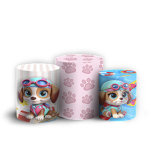 Trio Cilindro - Patrulha Canina - Sublimado 3D